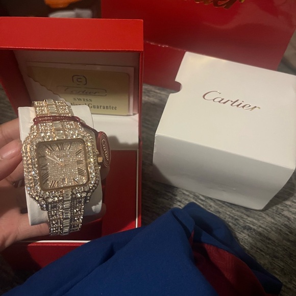 Cartier Gold and Silver Diamond Watch